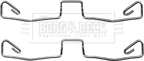 Borg & Beck BBK1324 - Kit accessori, Pastiglia freno www.autoricambi360.it