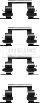 Borg & Beck BBK1370 - Kit accessori, Pastiglia freno www.autoricambi360.it