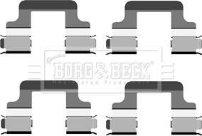 Borg & Beck BBK1254 - Kit accessori, Pastiglia freno www.autoricambi360.it
