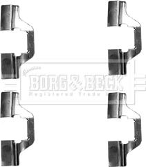 Borg & Beck BBK1255 - Kit accessori, Pastiglia freno www.autoricambi360.it