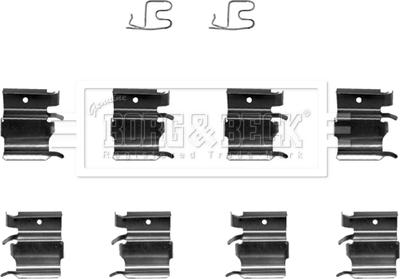 Borg & Beck BBK1205 - Kit accessori, Pastiglia freno www.autoricambi360.it