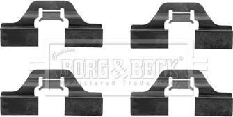 Borg & Beck BBK1203 - Kit accessori, Pastiglia freno www.autoricambi360.it