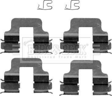 Borg & Beck BBK1202 - Kit accessori, Pastiglia freno www.autoricambi360.it