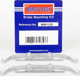 Borg & Beck BBK1235 - Kit accessori, Pastiglia freno www.autoricambi360.it