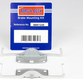 Borg & Beck BBK1236 - Kit accessori, Pastiglia freno www.autoricambi360.it