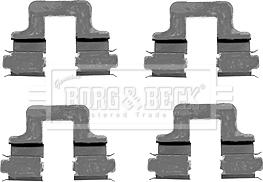 Borg & Beck BBK1230 - Kit accessori, Pastiglia freno www.autoricambi360.it