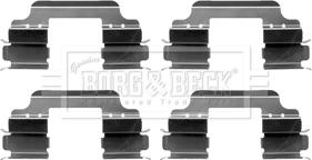 Borg & Beck BBK1237 - Kit accessori, Pastiglia freno www.autoricambi360.it
