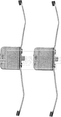 Borg & Beck BBK1226 - Kit accessori, Pastiglia freno www.autoricambi360.it