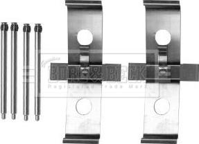 Borg & Beck BBK1279 - Kit accessori, Pastiglia freno www.autoricambi360.it