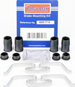 Borg & Beck BBK1718 - Kit accessori, Pastiglia freno www.autoricambi360.it