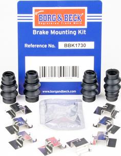 Borg & Beck BBK1730 - Kit accessori, Pastiglia freno www.autoricambi360.it
