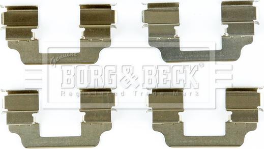 Borg & Beck BBK1738 - Kit accessori, Pastiglia freno www.autoricambi360.it