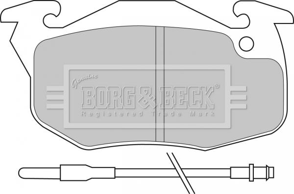 Borg & Beck BBP1425 - Kit pastiglie freno, Freno a disco www.autoricambi360.it