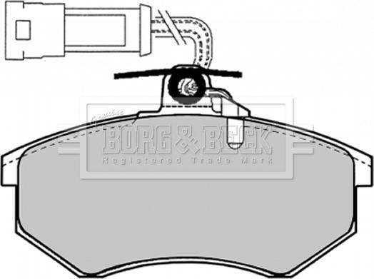 Borg & Beck BBP1066 - Kit pastiglie freno, Freno a disco www.autoricambi360.it