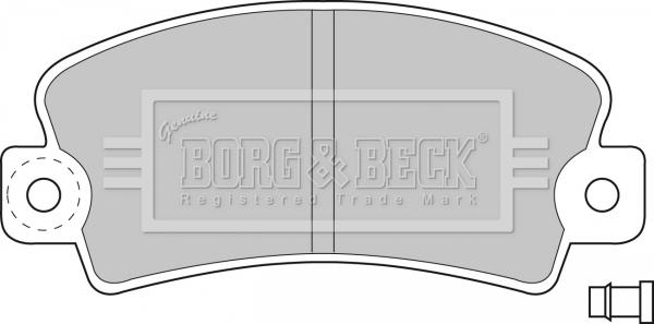 Borg & Beck BBP1036 - Kit pastiglie freno, Freno a disco www.autoricambi360.it