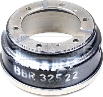 Borg & Beck BBR32522 - Tamburo freno www.autoricambi360.it