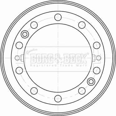 Borg & Beck BBR32575 - Tamburo freno www.autoricambi360.it