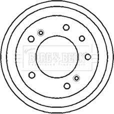 Borg & Beck BBR7092 - Tamburo freno www.autoricambi360.it