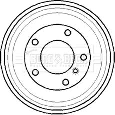 Borg & Beck BBR7069 - Tamburo freno www.autoricambi360.it