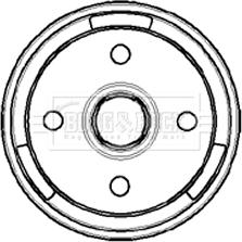 Borg & Beck BBR7019 - Tamburo freno www.autoricambi360.it