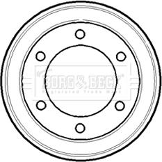 Borg & Beck BBR7084 - Tamburo freno www.autoricambi360.it