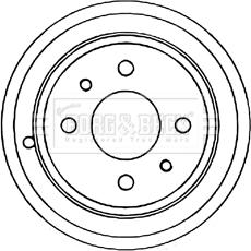 Borg & Beck BBR7086 - Tamburo freno www.autoricambi360.it
