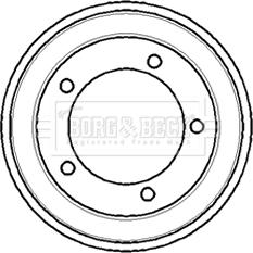 Borg & Beck BBR7083 - Tamburo freno www.autoricambi360.it