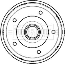 Borg & Beck BBR7194 - Tamburo freno www.autoricambi360.it