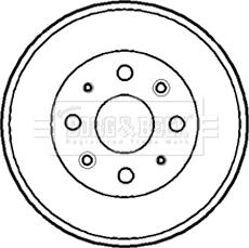 Borg & Beck BBR7158 - Tamburo freno www.autoricambi360.it