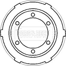 Borg & Beck BBR7187 - Tamburo freno www.autoricambi360.it