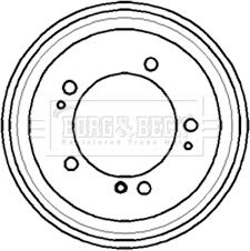 Borg & Beck BBR7170 - Tamburo freno www.autoricambi360.it