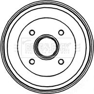 Borg & Beck BBR7205 - Tamburo freno www.autoricambi360.it