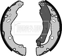 Borg & Beck BBS6463 - Kit ganasce freno www.autoricambi360.it