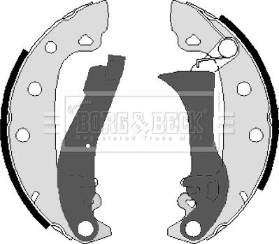 Borg & Beck BBS6095 - Kit ganasce freno www.autoricambi360.it