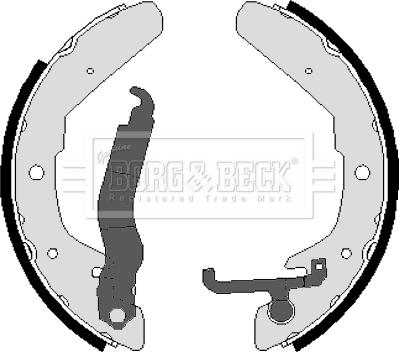 Borg & Beck BBS6041 - Kit ganasce freno www.autoricambi360.it