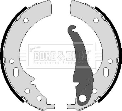 Borg & Beck BBS6056 - Kit ganasce freno www.autoricambi360.it