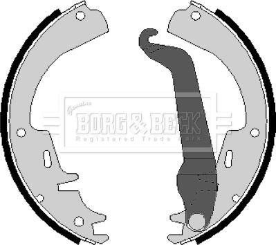 Borg & Beck BBS6077 - Kit ganasce freno www.autoricambi360.it