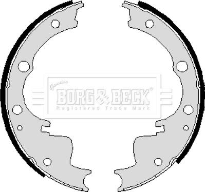 Borg & Beck BBS6192 - Kit ganasce freno www.autoricambi360.it