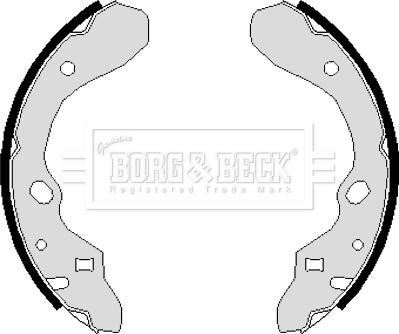 Borg & Beck BBS6112 - Kit ganasce freno www.autoricambi360.it