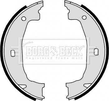 Borg & Beck BBS6315 - Kit ganasce, Freno stazionamento www.autoricambi360.it