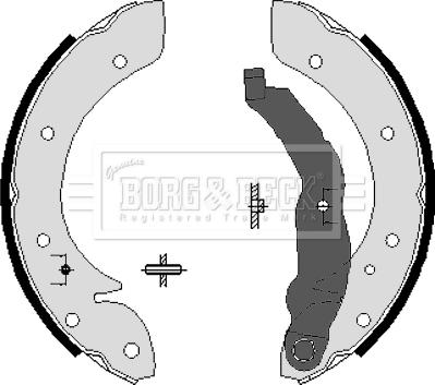 Borg & Beck BBS6207 - Kit ganasce freno www.autoricambi360.it