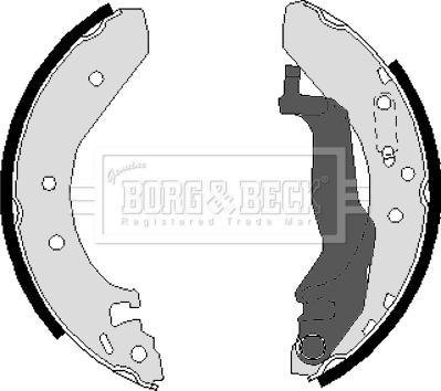 Borg & Beck BBS6223 - Kit ganasce freno www.autoricambi360.it