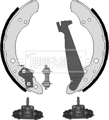 Borg & Beck BBS1031K - Kit ganasce freno www.autoricambi360.it