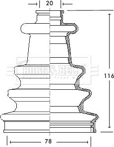 Borg & Beck BCB2080 - Cuffia, Semiasse www.autoricambi360.it