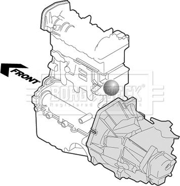 Borg & Beck BEM4459 - Sospensione, Motore www.autoricambi360.it