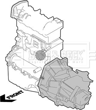 Borg & Beck BEM3243 - Sospensione, Motore www.autoricambi360.it