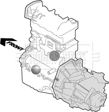 Borg & Beck BEM3152 - Sospensione, Motore www.autoricambi360.it