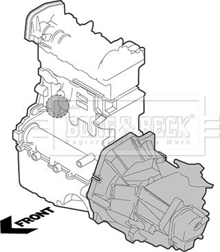 Borg & Beck BEM3245 - Sospensione, Motore www.autoricambi360.it