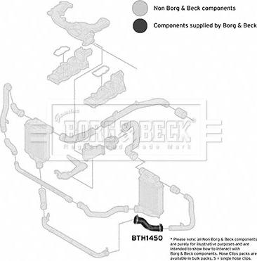 Borg & Beck BTH1450 - Flessibile aria alimentazione www.autoricambi360.it