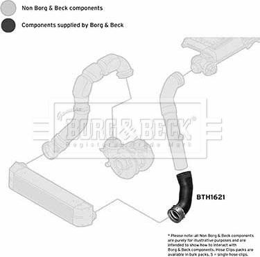 Borg & Beck BTH1621 - Flessibile aria alimentazione www.autoricambi360.it